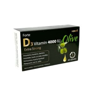 D3 Forte 4000IU + Oliwa Extra Virgin – Super Wchłanianie Herbin 60 kaps.