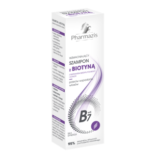 Szampon wzmacniający z Biotyną, z ekstraktem skrzypu polnego i konopi – PHARMAZIS – 400ml