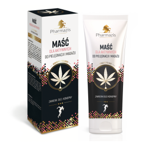 Maść kojąca do pielęgnacji i masażu – DLA AKTYWNYCH – PHARMAZIS – konopie polskie – 222ml