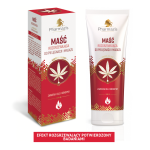 Maść rozgrzewająca do pielęgnacji i masażu – PHARMAZIS – konopie polskie – 222ml