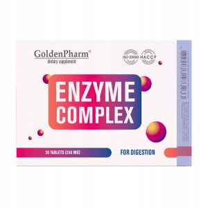 Kompleks enzymatyczny Trawienie GOLDEN PHARM 30 tabletek po 250mg
