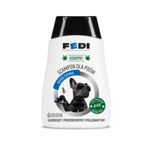 FEDI KONOPNY SZAMPON DLA PSÓW – sierść ciemna – 300ml