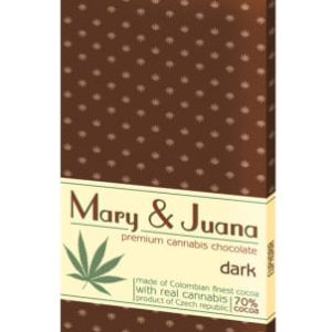 Czekolada gorzka Mary&Juana z łuskanym ziarnem konopi 80g – EUPHORIA