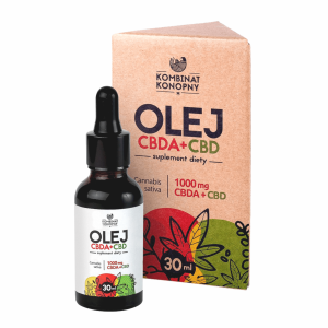 OLEJ CBD RAW – Kombinat Konopny – (CBD+CBDA 1000 mg) 30 ml