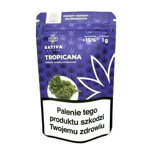 CBD Kwiaty Konopi ”TROPICANA” 1 g