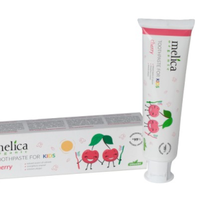 Melica Organic Pasta do zębów dla dzieci bez Fluoru Wiśnia 100ml
