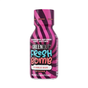 Shot konopny Green Out® Fresh Bomb Bubble Gum, 100 ml – Strong