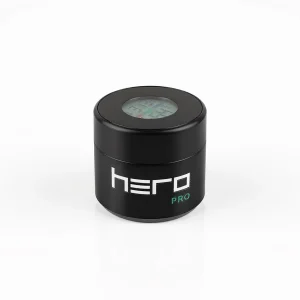 Szklany pojemnik bezzapachowy z higrometrem HERO PRO – 50 ml