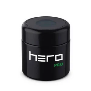 Szklany pojemnik bezzapachowy z higrometrem HERO PRO – 100 ml