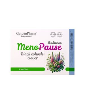Menopauza Balance Czerwona Koniczyna Pluskwica Groniasta GoldenPharm 30 kap