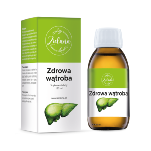 Zdrowa wątroba Karczoch Berberys Kolendra Oman ZIELANA 125 ml