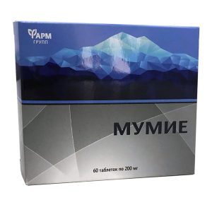 MUMIO OCZYSZCZONE SHILAJIT 60 tab ORYGINALNE ROSJA