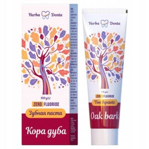 Pasta do zębów bez fluoru Kora Dębu Prebiotyk Herba Denta 100g