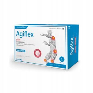 Agiflex z Chondroactiv Kolagen Morski Chondroityna 20 butelek po 15ml