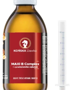 Witamina B B1B2 B3 KOŃSKA DAWKA Cynamonowiec cejloński MAXI B Complex 125ml