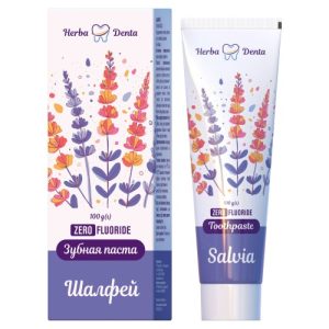 Pasta do zębów bez fluoru Szałwia Prebiotyk Herba Denta 100g