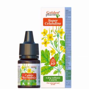 Płyn Glistnik Jaskółcze Ziele na Modzele Kurzajki Brodawki Odciski 10ml