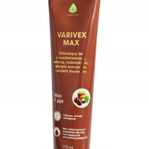 LauroCann Varivex Max – żel na obrzęk nóg i żylaki z kasztanowcem i olejem konopnym 175 ml
