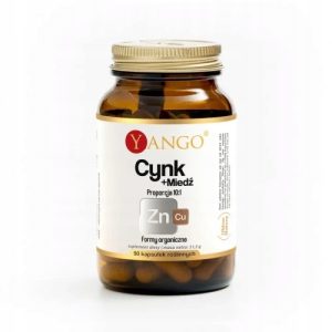 Kapsułki Yango cynk miedź 90 szt. wegańskie bez cukru
