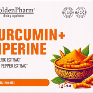 KURKUMINA PIPERYNA Mocne Spalanie Golden Pharm 30 tab.