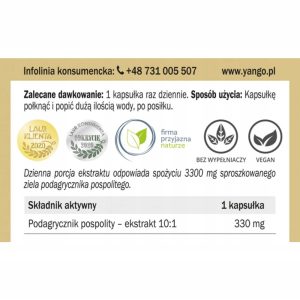 Yango podagrycznik pospolity 90 kapsułek