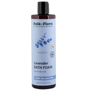 Głęboko relaksacyjna pianka do kąpieli „Lawenda” Folk&Flora 400ml