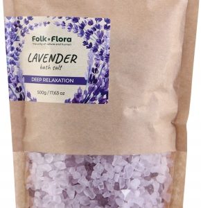 Sól do kąpieli Relaksująca LAWENDA DEEP RELAXATION FOLK&FLORA 500g
