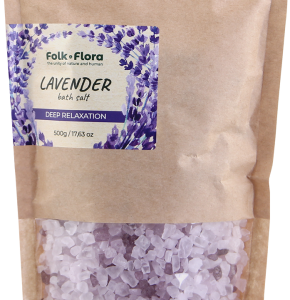 Sól do kąpieli Relaksująca LAWENDA DEEP RELAXATION FOLK&FLORA 500g