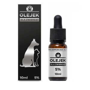 OLEJEK Z KONOPI 5% CBD Sativa Poland | Dla zwierząt