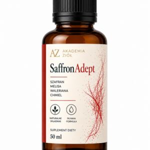 SaffronAdept 50ml- szafran, waleriana, melisa i chmiel- krople