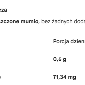 Mumio Oczyszczone(Shilajit)Naturalna Pasta z Humusem