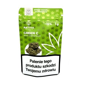 CBD Kwiaty Konopi „GREEN C” 1 g