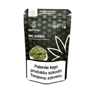 CBD Kwiaty Konopi „OG KUSH” 1 g