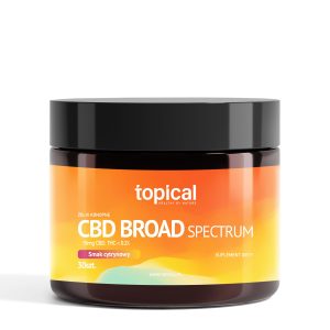 Żelki CBD 450 mg Broad Spectrum o smaku cytrynowym – Topical