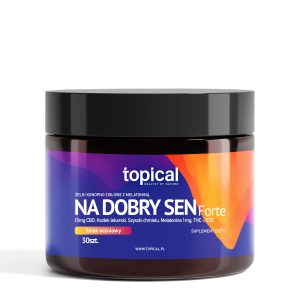 Żelki CBD 450 mg z melatoniną o smaku wiśniowym – Na Dobry Sen FORTE – Topical