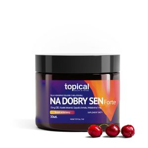 Żelki CBD 450 mg z melatoniną o smaku wiśniowym – Na Dobry Sen FORTE – Topical