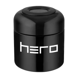 Szklany pojemnik bezzapachowy z higrometrem HERO – 100 ml
