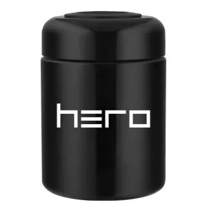 Szklany pojemnik bezzapachowy z higrometrem HERO – 250 ml