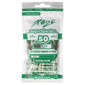 Filtry węglowe Purize Super Slim Size 50 szt. śr. 5 mm
