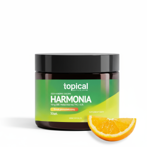 Żelki CBD 450 mg z melisą lekarską o smaku pomarańczowym – Harmonia – Topical