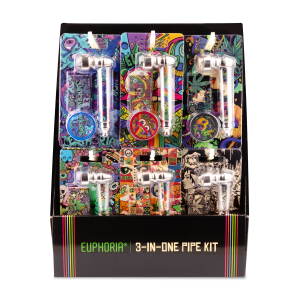Fajka metalowa zestaw 3w1 – Euphoria Whimsical