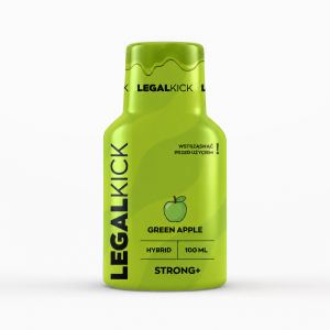 Shot konopny Legal Kick GREEN APPLE zielone jabłko STRONG+ 100 ml