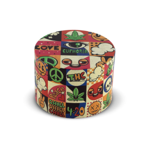 Grinder Euphoria Groovy – młynek do suszu – 4-częściowy 63 mm