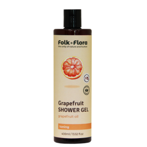 Tonizujący żel pod prysznic „Grejpfrut” Folk&Flora 400ml
