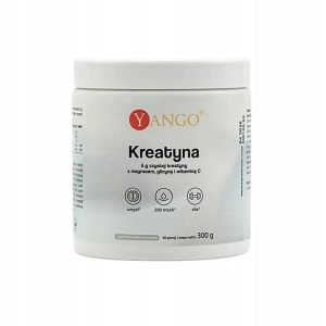 Kreatyna Monohydrat Magnez Wit.C na Siłę/Regenerację 300g Yango