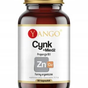 Kapsułki Yango cynk miedź 90 szt. wegańskie bez cukru