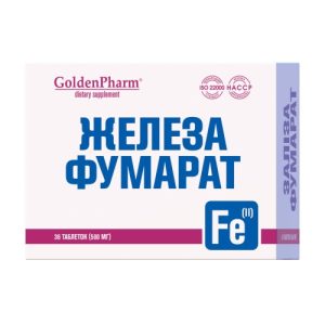 ŻELAZO ORGANICZNE Furaman żelaza GoldenPharm 14mg 36 tab.