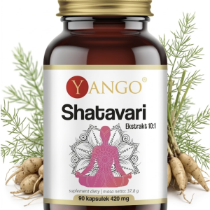 Shatavari – ekstrakt regulacja kobiece hormony – 90 kaps.