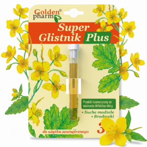Płyn Super Glistnik Plus Jaskółcze Ziele na Modzele Kurzajki Brodawki 3ml
