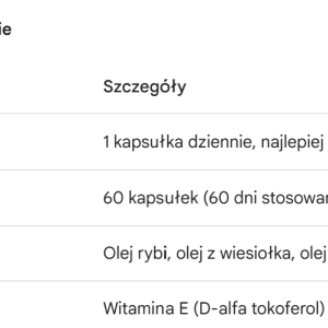 Omega 3-6-9 60k kompleks kwasów omega z witaminą E